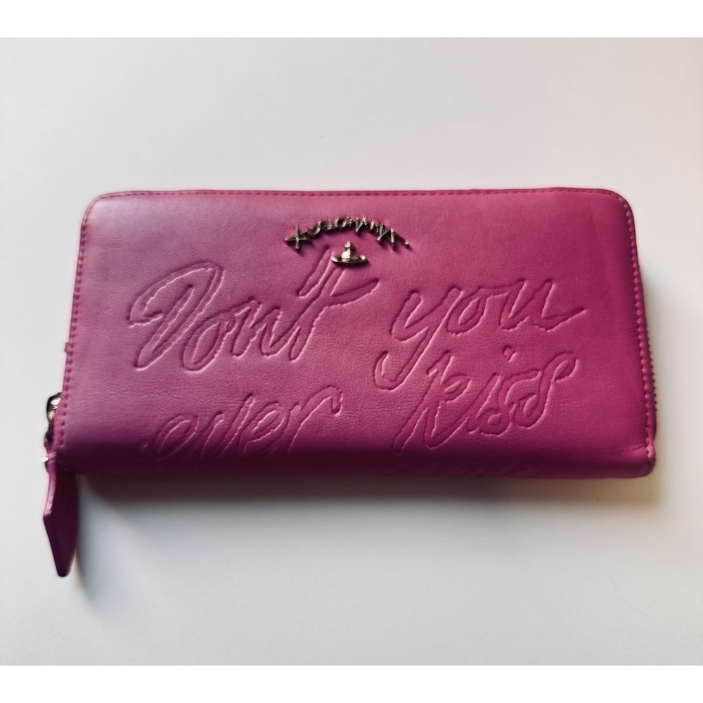 Vivienne Westwood Wallet Pink Zip Around Card Holder